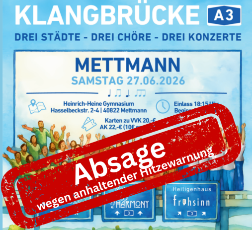 Featured image for “Konzertabsage wegen Hitzewarnung”
